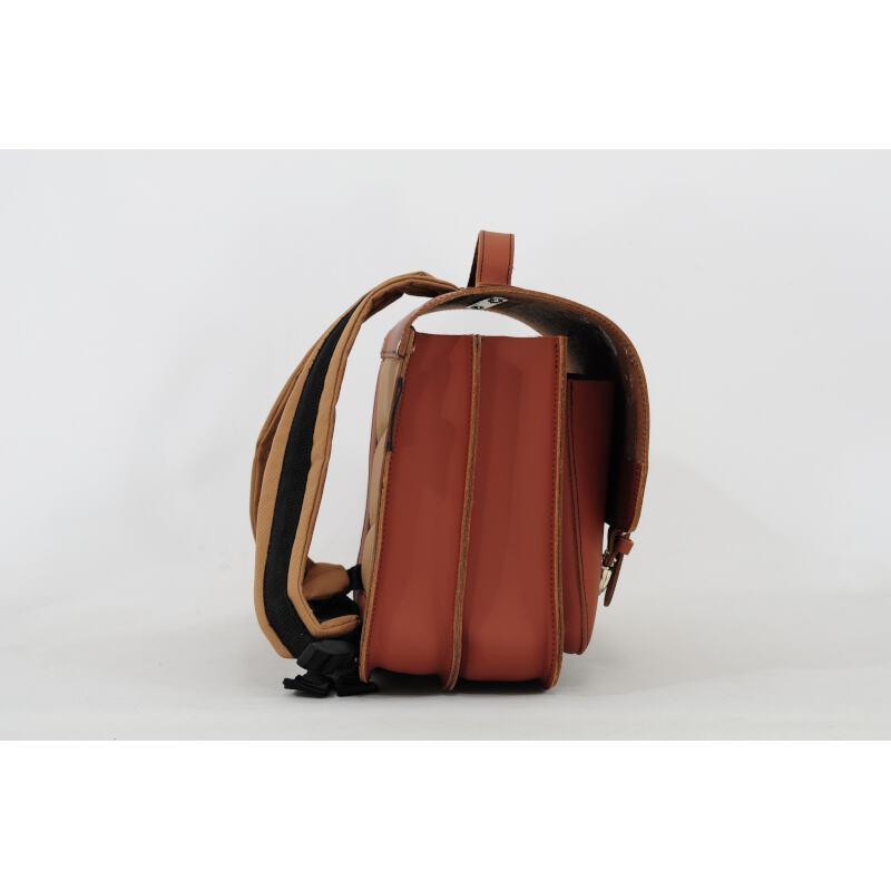 Leather Dino Backpack - Chestnut by Own stuff