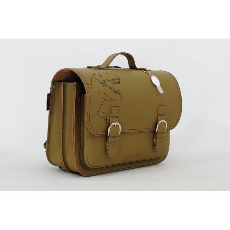 Dino Leather Backpack - Moss by Own stuff