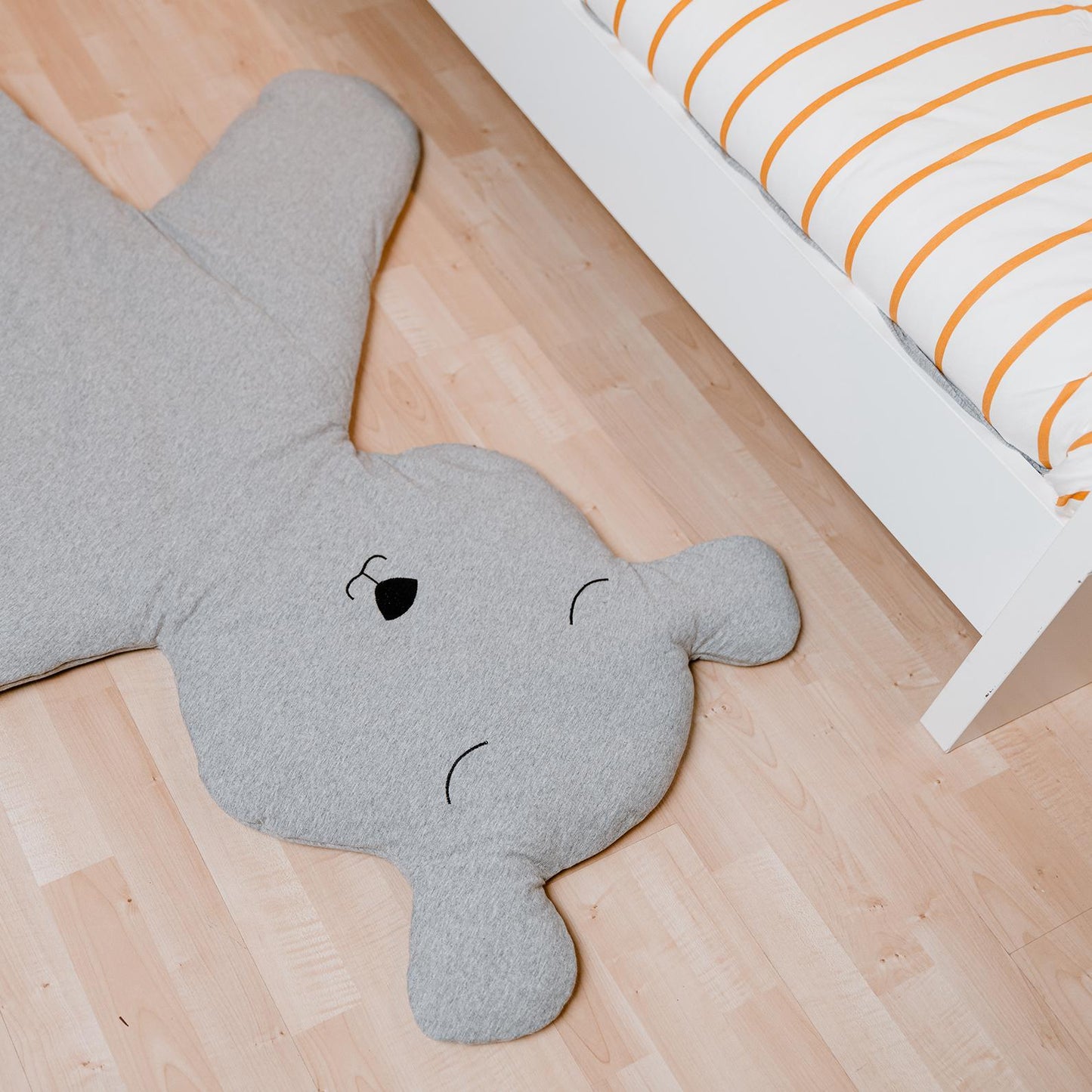 Tapis de jeu Teddy jersey gris - Childhome