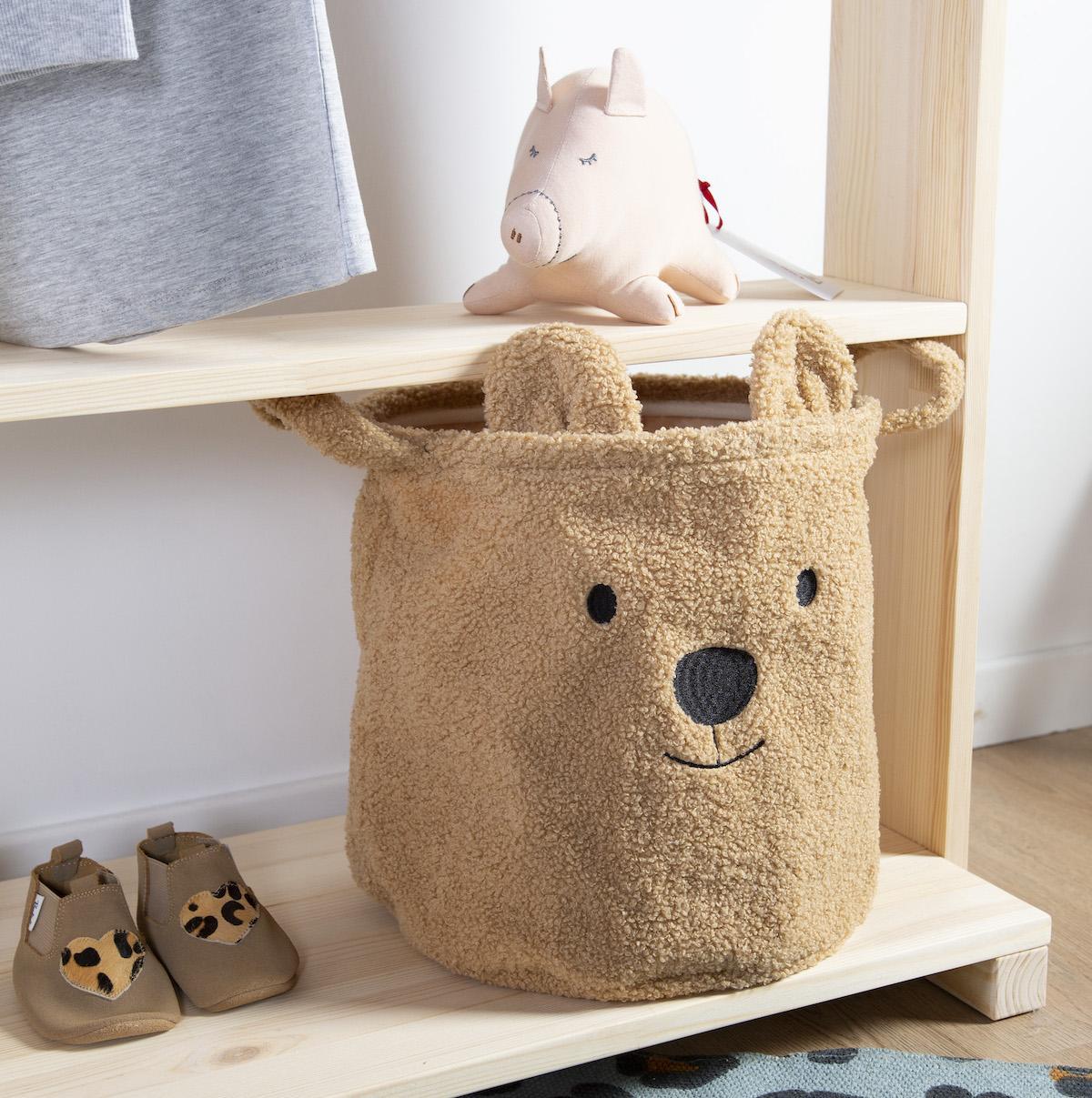 Panier de rangement Teddy M Brun - Childhome