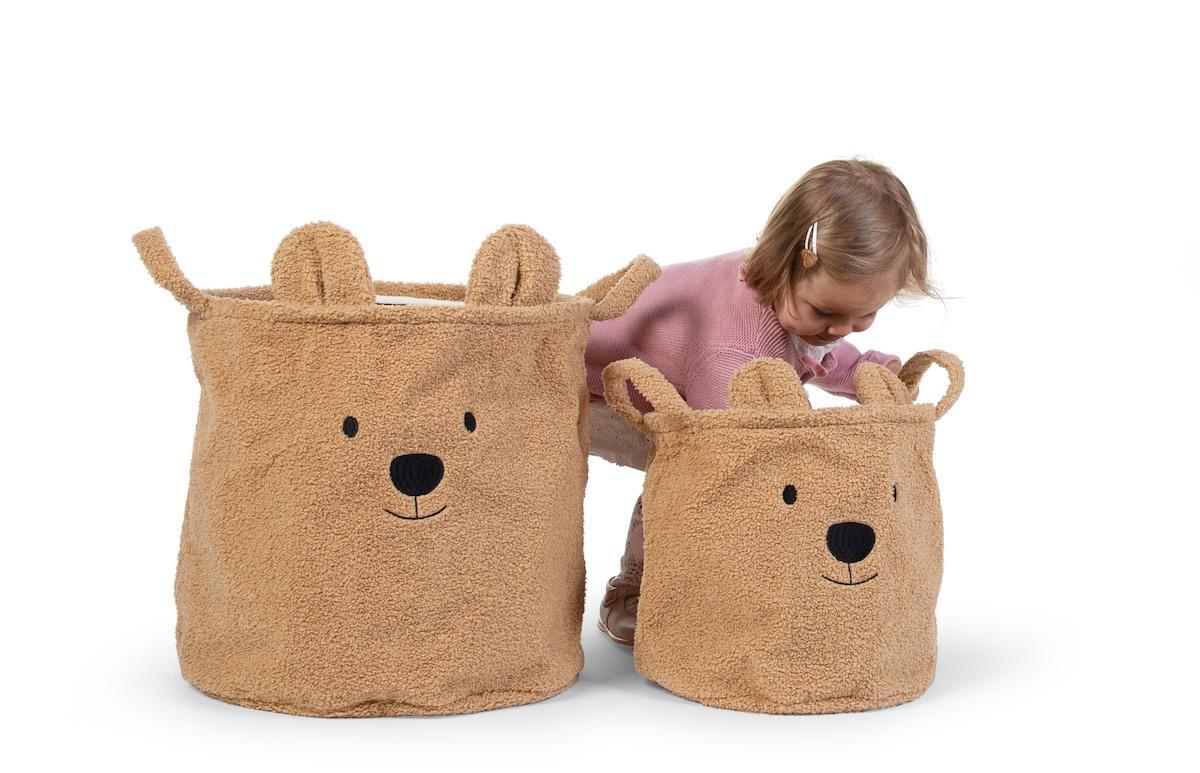 Panier de rangement Teddy M Brun - Childhome