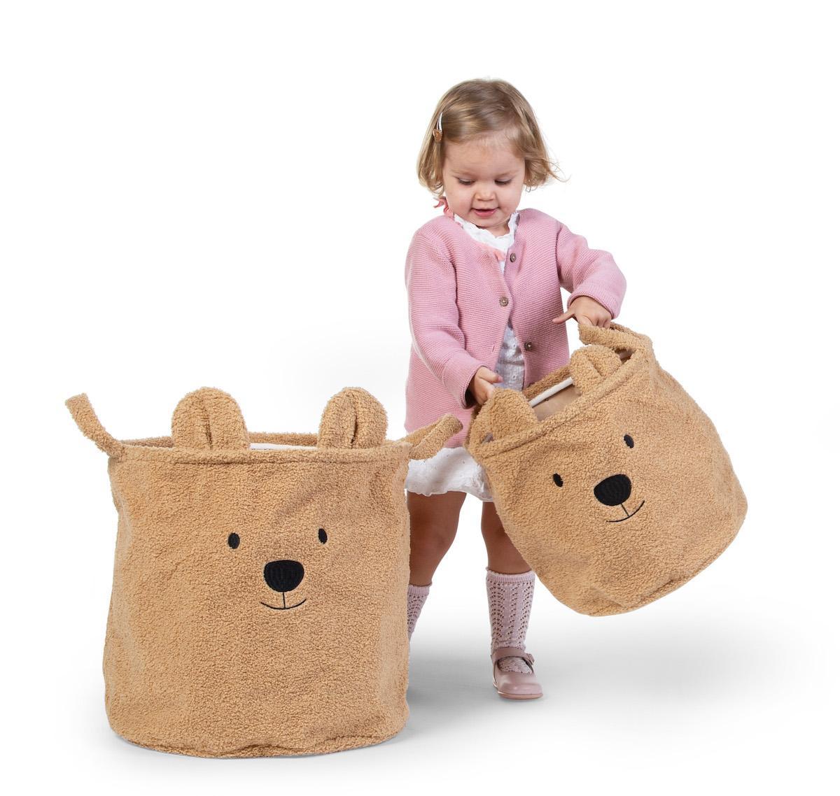 Panier de rangement Teddy M Brun - Childhome