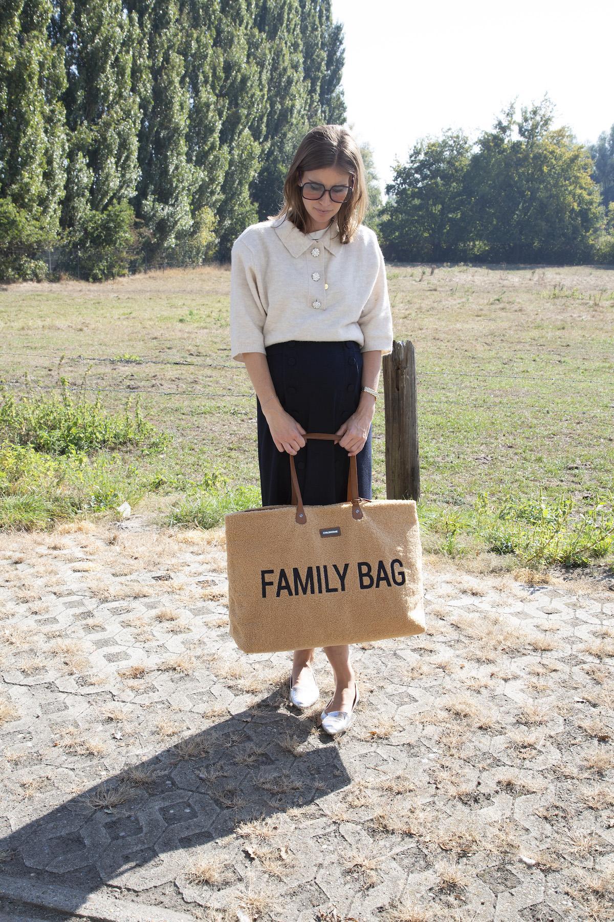 Sac à langer family bag Teddy beige - Childhome