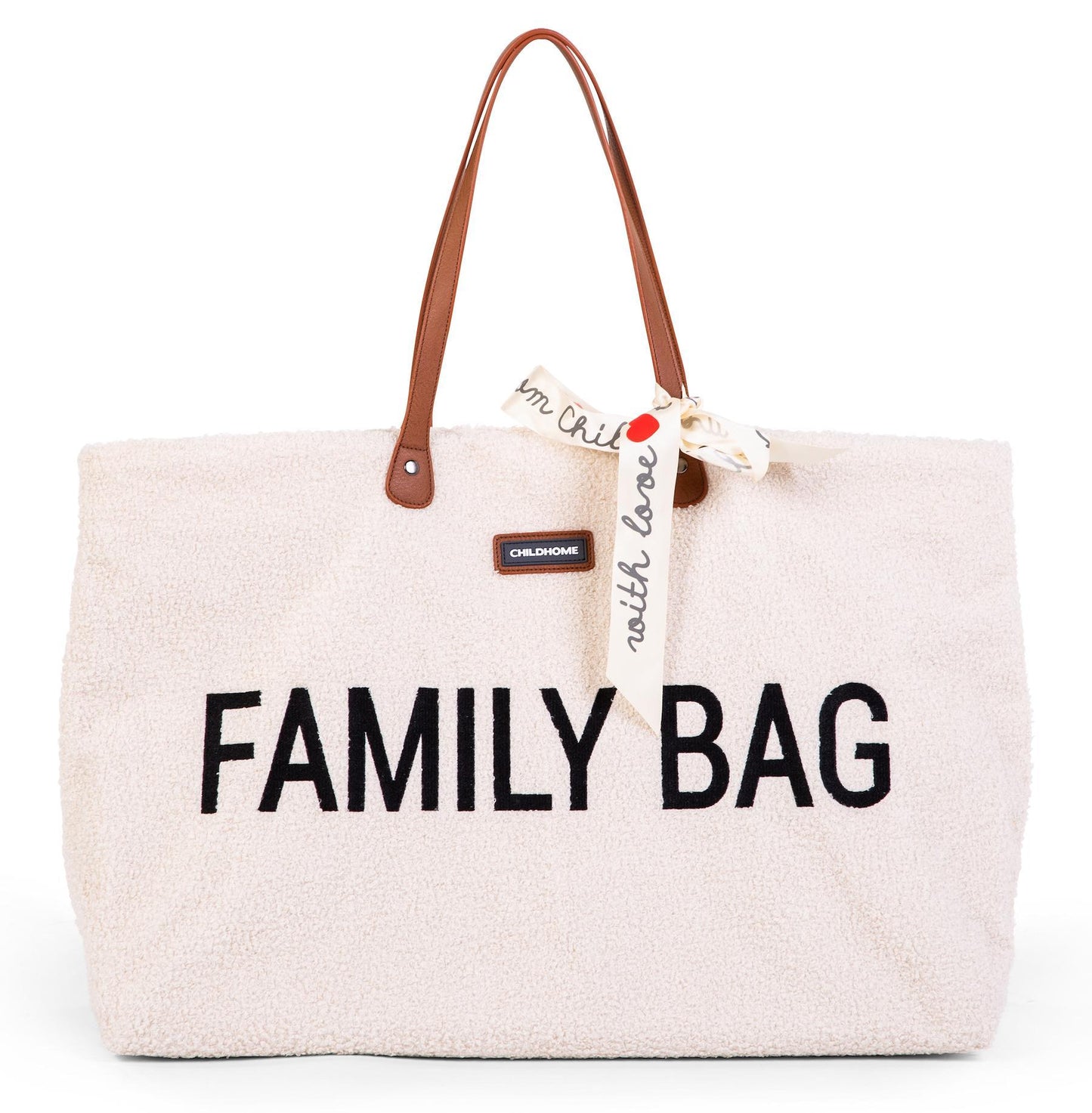 Sac à langer family bag Teddy écru - Childhome