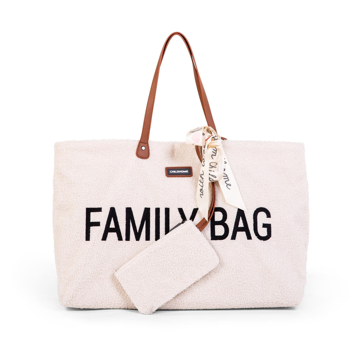 Sac à langer family bag Teddy écru - Childhome