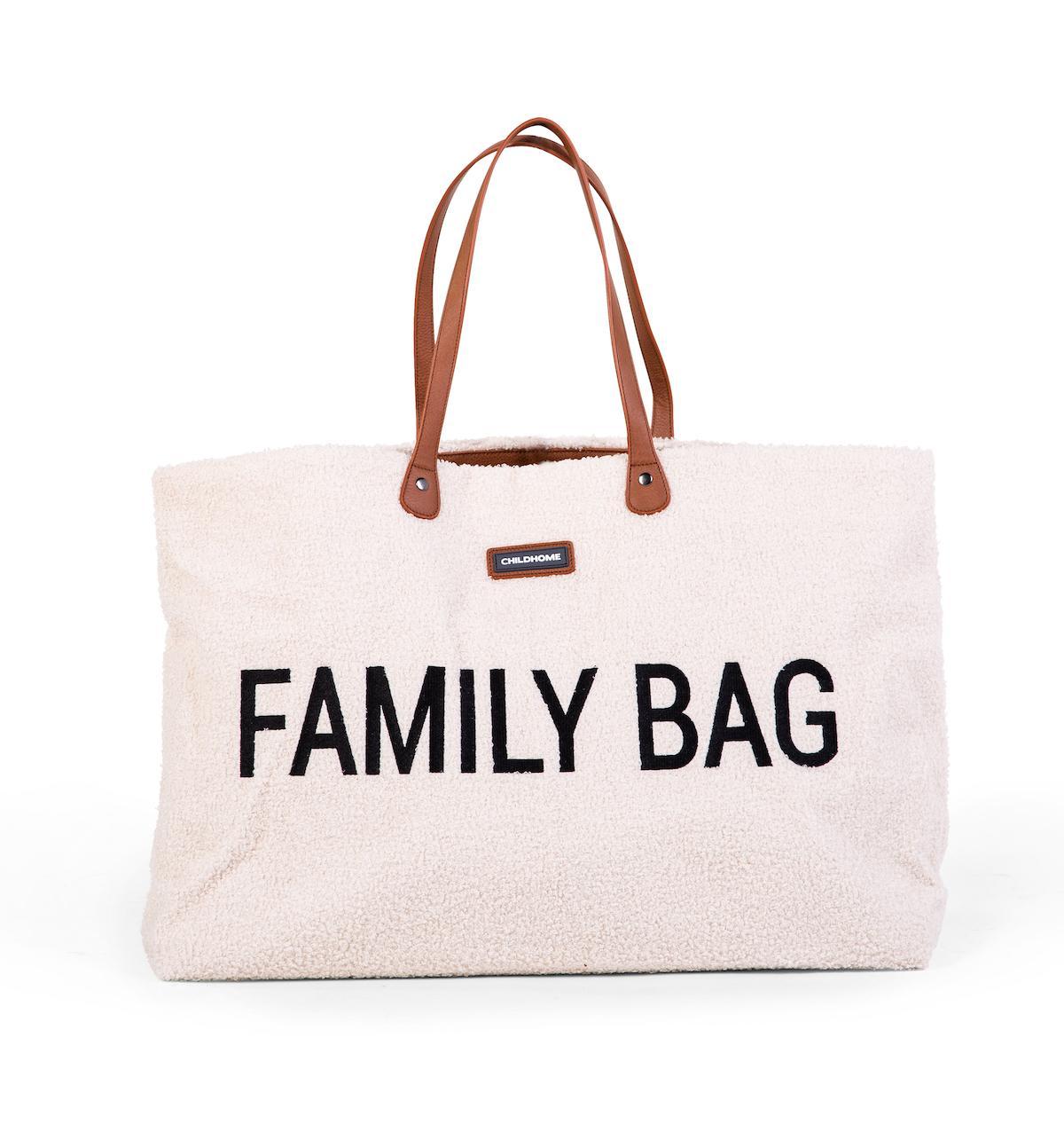 Sac à langer family bag Teddy écru - Childhome