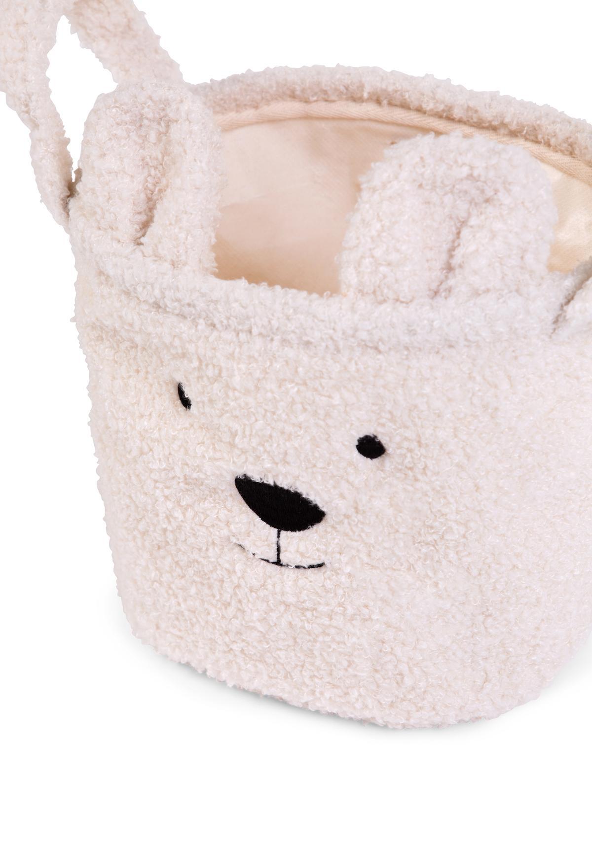 Panier de rangement Teddy S ecru - Childhome