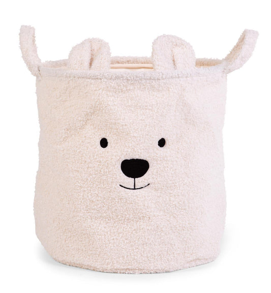 Panier de rangement Teddy L ecru - Childhome