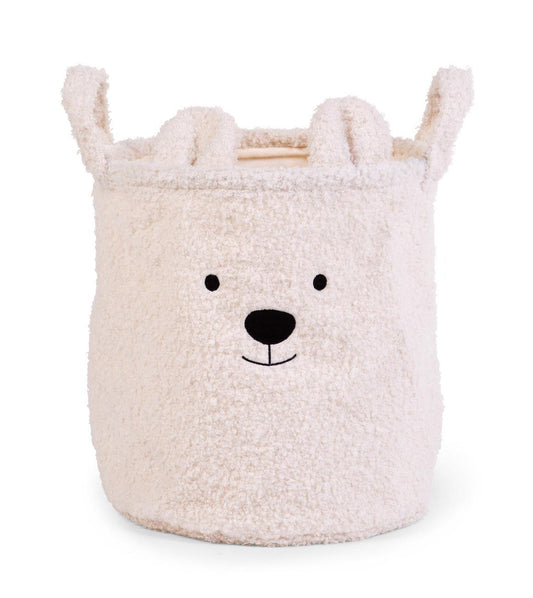 Panier de rangement Teddy M ecru - Childhome