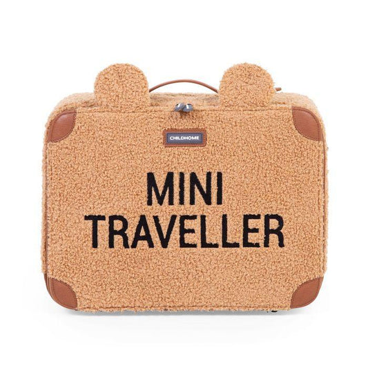 Valise Mini traveller Teddy brun - Childhome