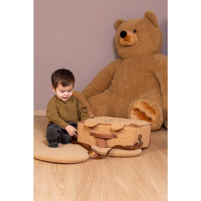 Valise Mini traveller Teddy brun - Childhome