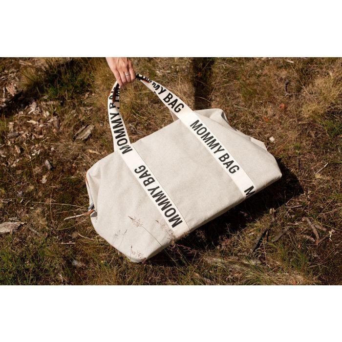 Sac Mommy Bag Signature canvas offwhite - Childhome