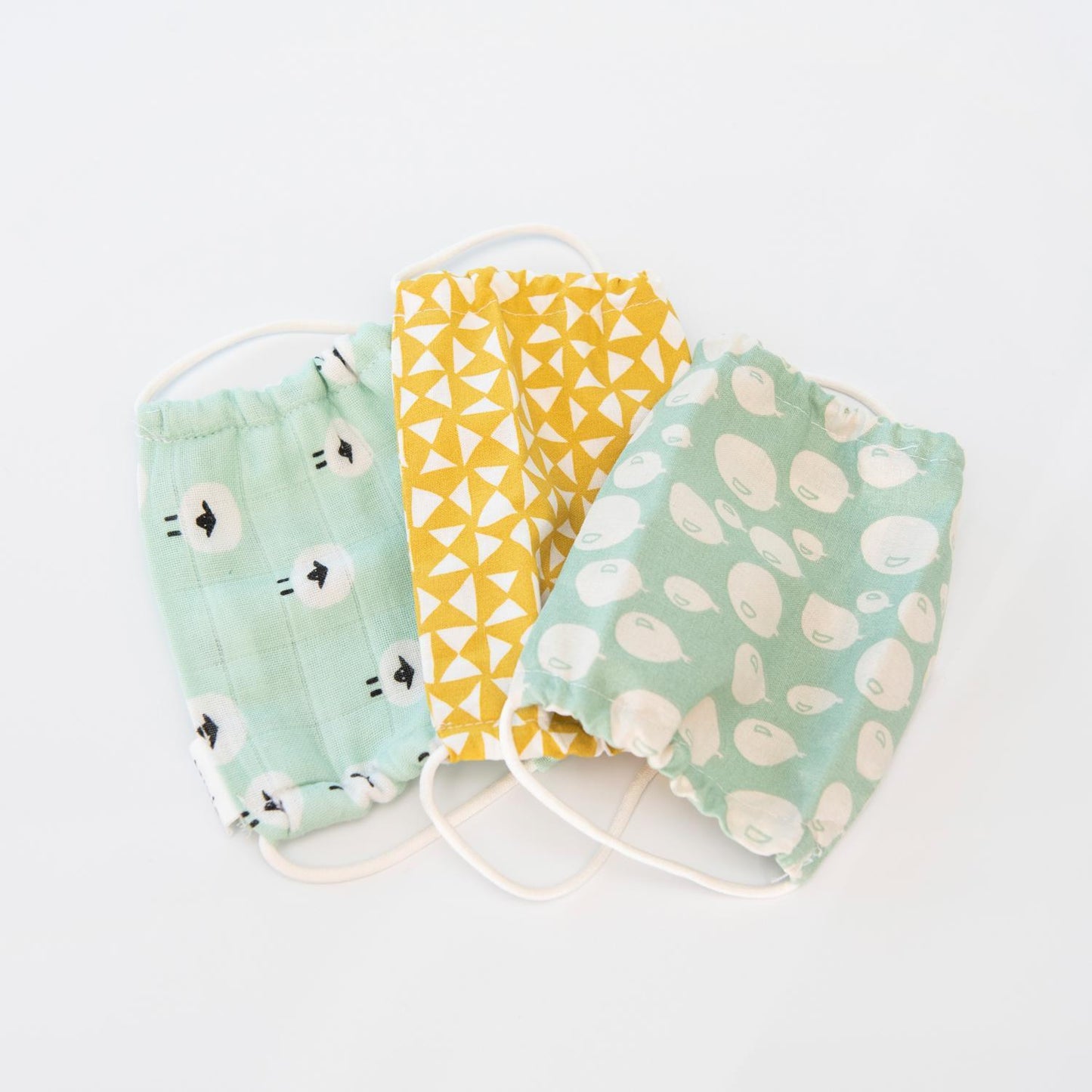 Reusable Organic Cotton Kids Face Mask - Balloon turquoise by Trixie