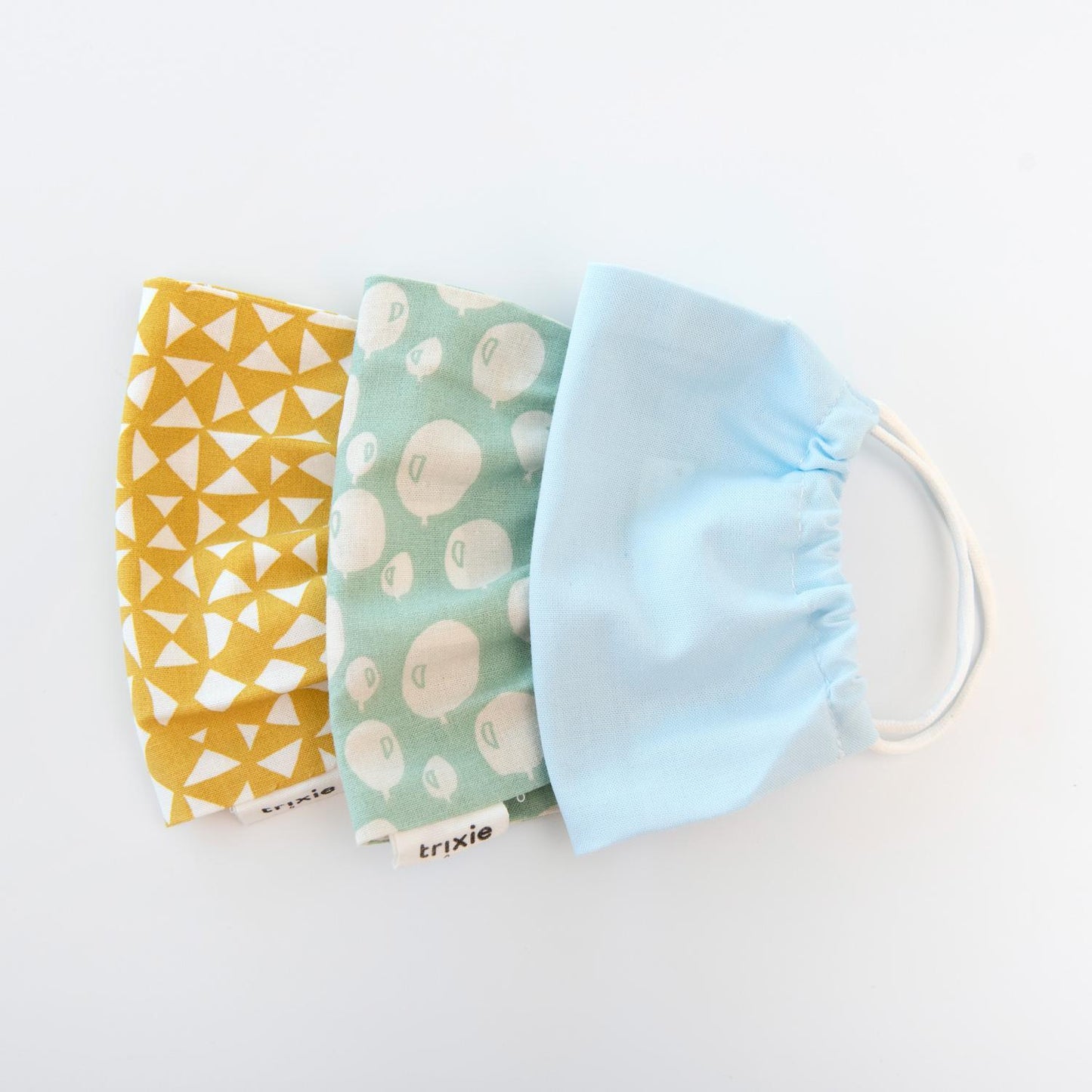 Reusable Organic Cotton Kids Face Mask - Balloon turquoise by Trixie