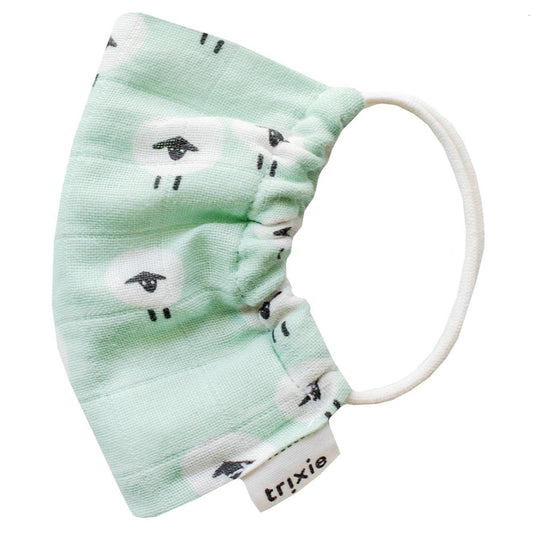 Organic Cotton Kids Face Mask - Sheep by Trixie