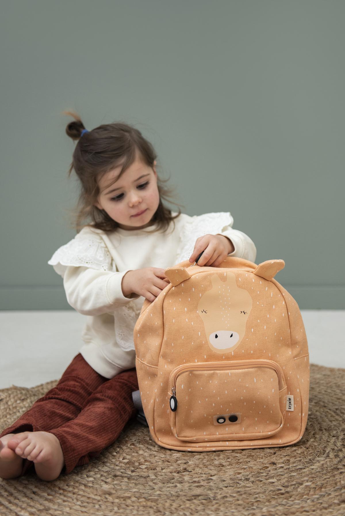 Trixie Mrs. Giraffe Backpack - Ideal for Fun Activities or the First Day of School - 2 Years + - 23 x 31 x 10 cm - Cotton/Polyester - Hand Wash Only