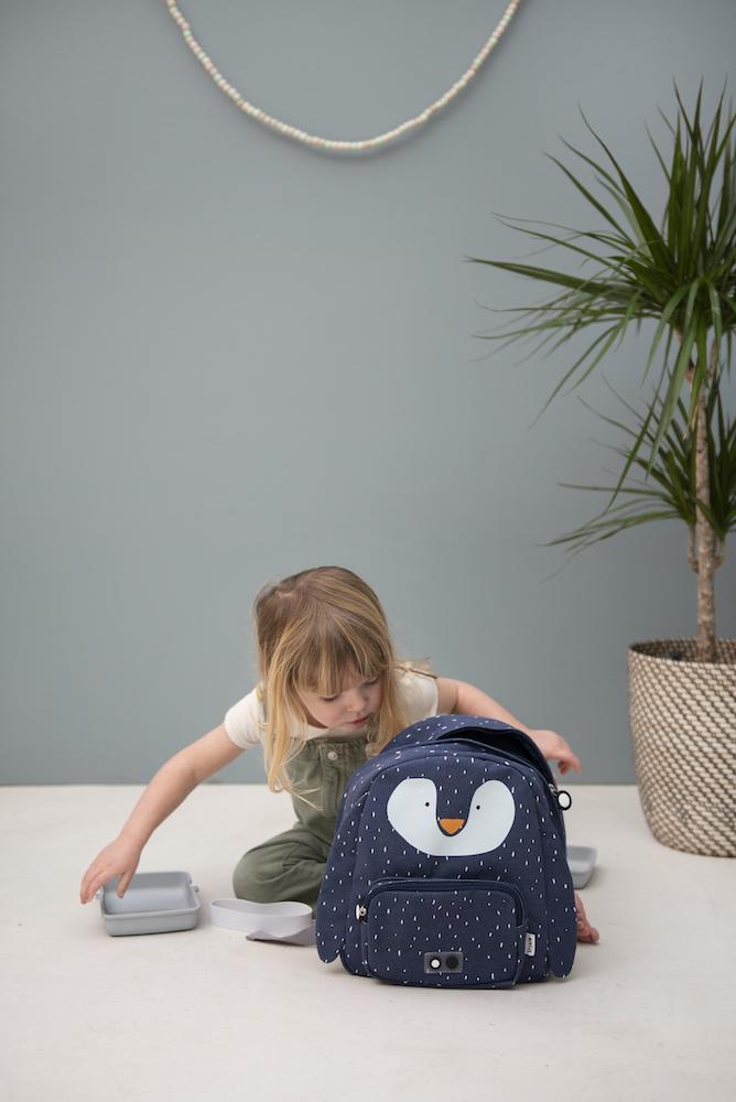 Mr. Penguin Backpack by Trixie - Waterproof, Padded Straps - Ages 2+