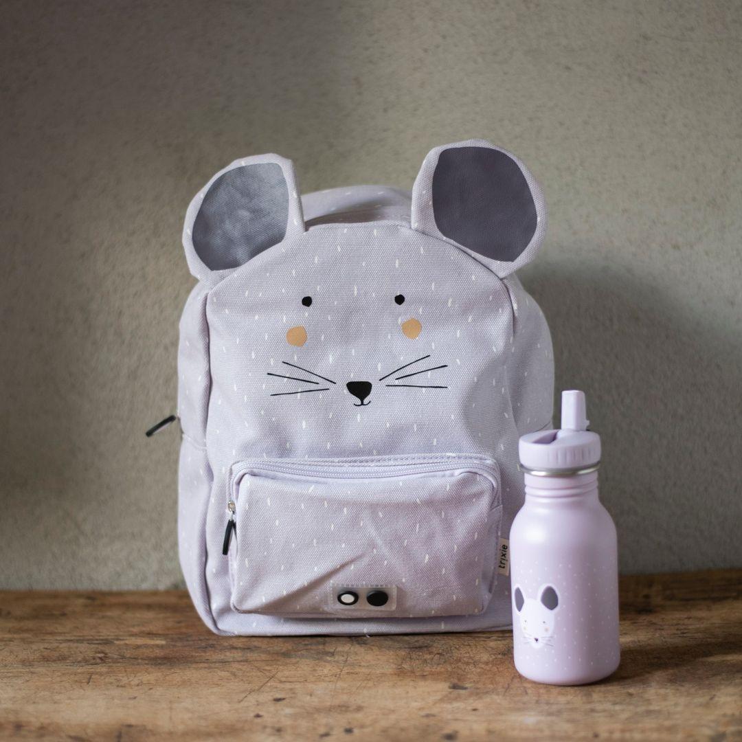 Mrs. Mouse Backpack by Trixie - Waterproof, Padded Straps - 23 x 31 x 10 cm - Ages 2+