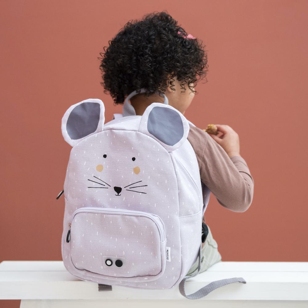 Mrs. Mouse Backpack by Trixie - Waterproof, Padded Straps - 23 x 31 x 10 cm - Ages 2+