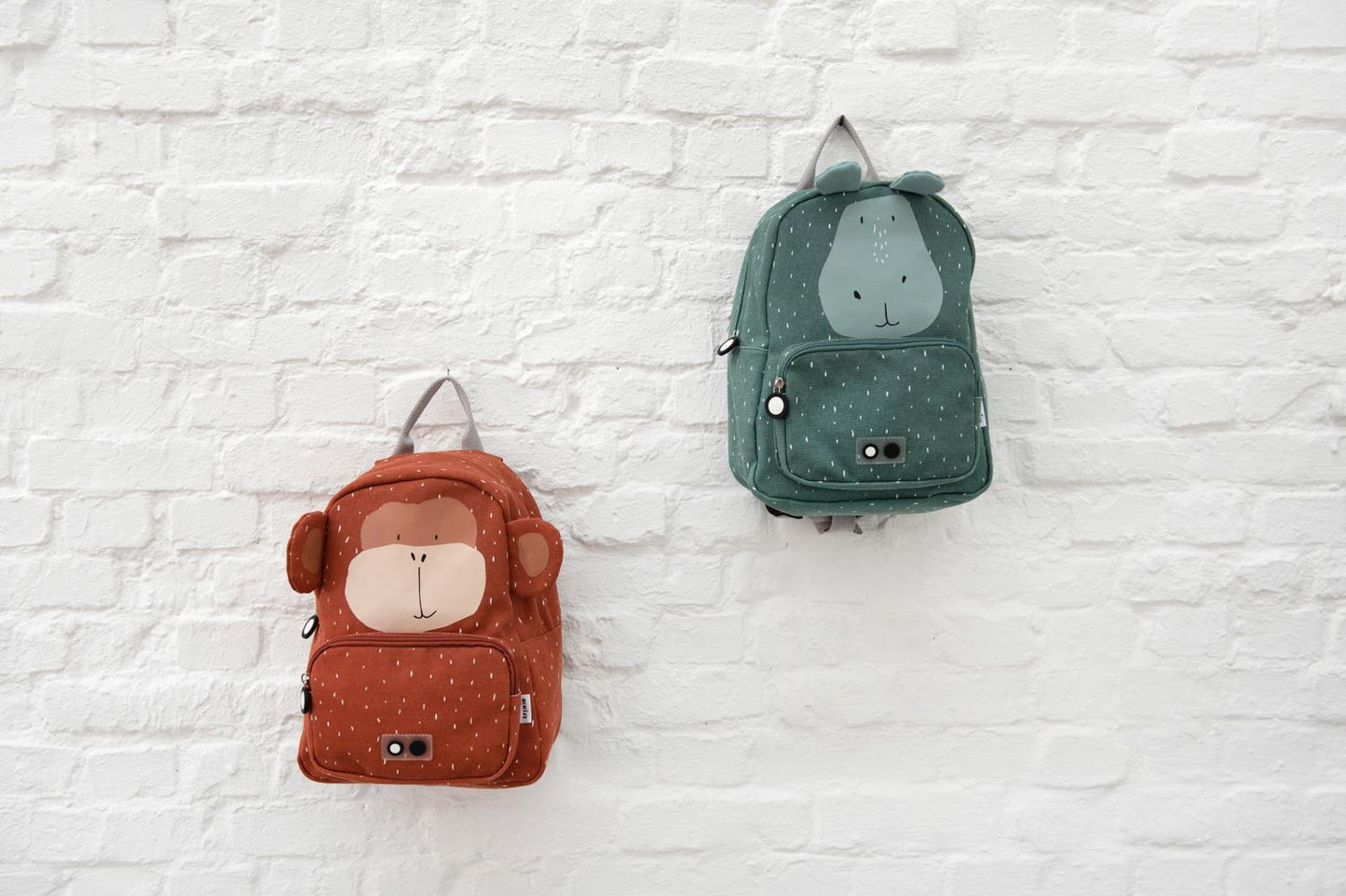 Mr. Monkey Backpack by Trixie - Brown - Waterproof - Ages 2+ - 23 x 31 x 10 cm