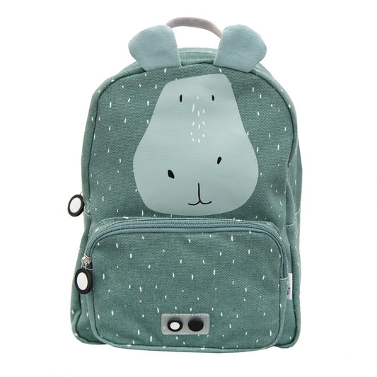 Mr. Hippo Backpack by Trixie - Blue - Waterproof - Age 2+ - 23 x 31 x 10 cm