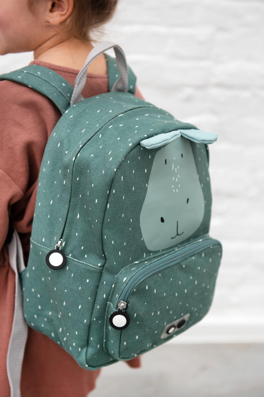 Mr. Hippo Backpack by Trixie - Blue - Waterproof - Age 2+ - 23 x 31 x 10 cm