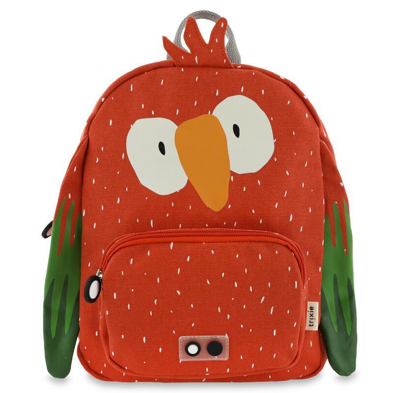 Colorful Mr. Parrot children's backpack by Trixie - Compact and practical design with adjustable straps