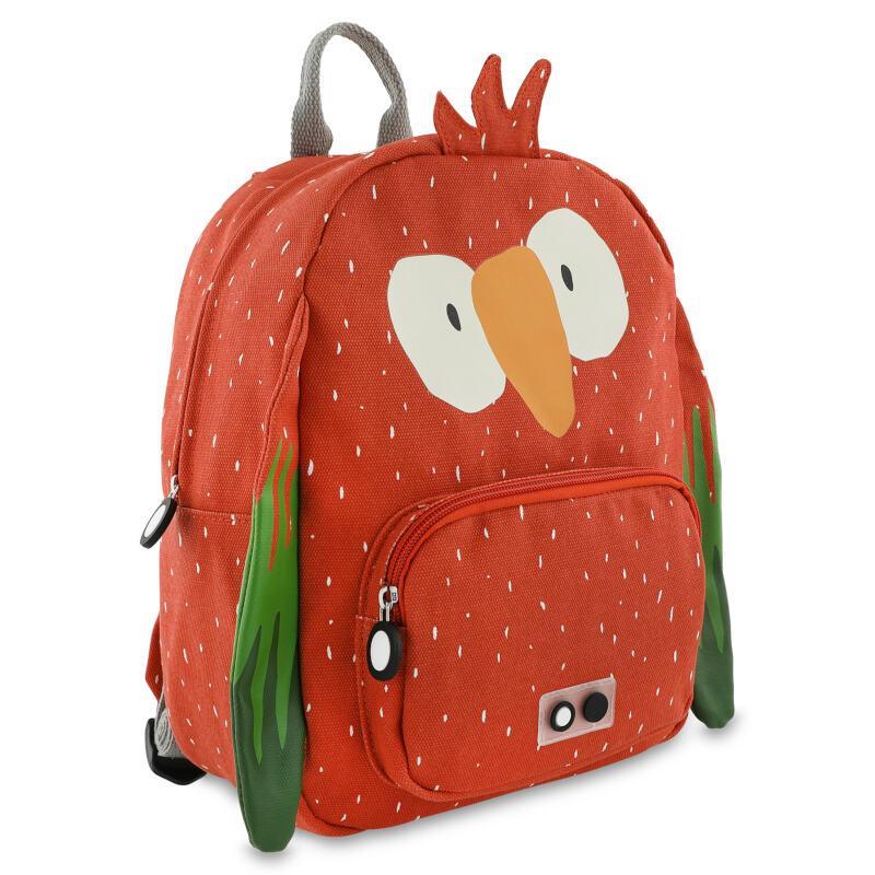 Colorful Mr. Parrot children's backpack by Trixie - Compact and practical design with adjustable straps