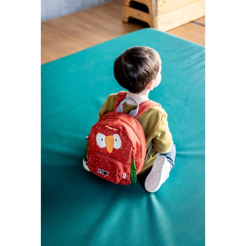 Colorful Mr. Parrot children's backpack by Trixie - Compact and practical design with adjustable straps