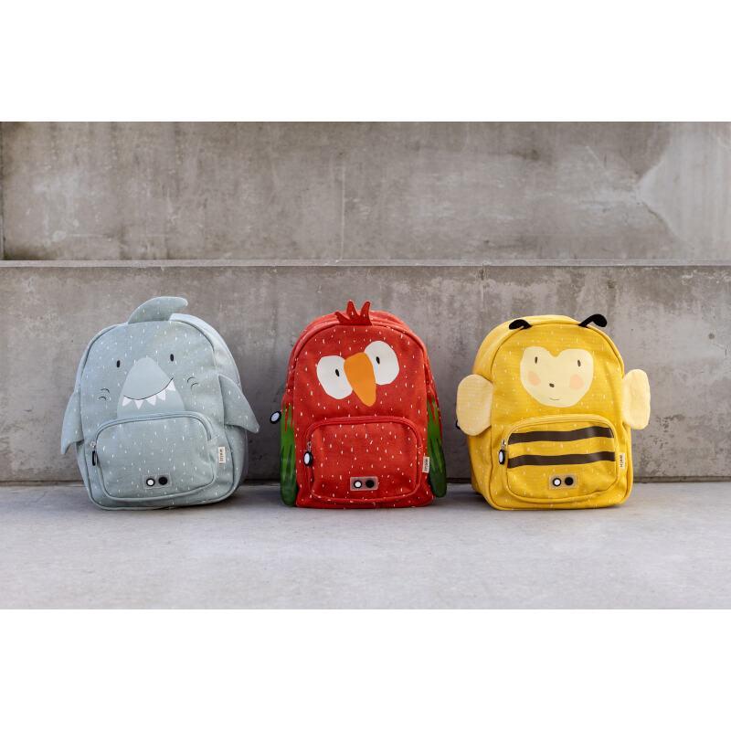 Colorful Mr. Parrot children's backpack by Trixie - Compact and practical design with adjustable straps