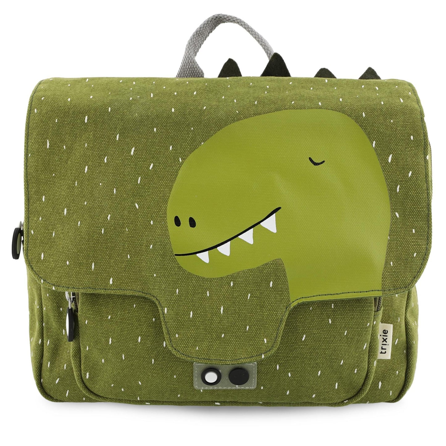 Trixie Mr. Dino Maternelle Backpack with Adjustable Straps | Cotton Exterior & Water-Repellent Coating