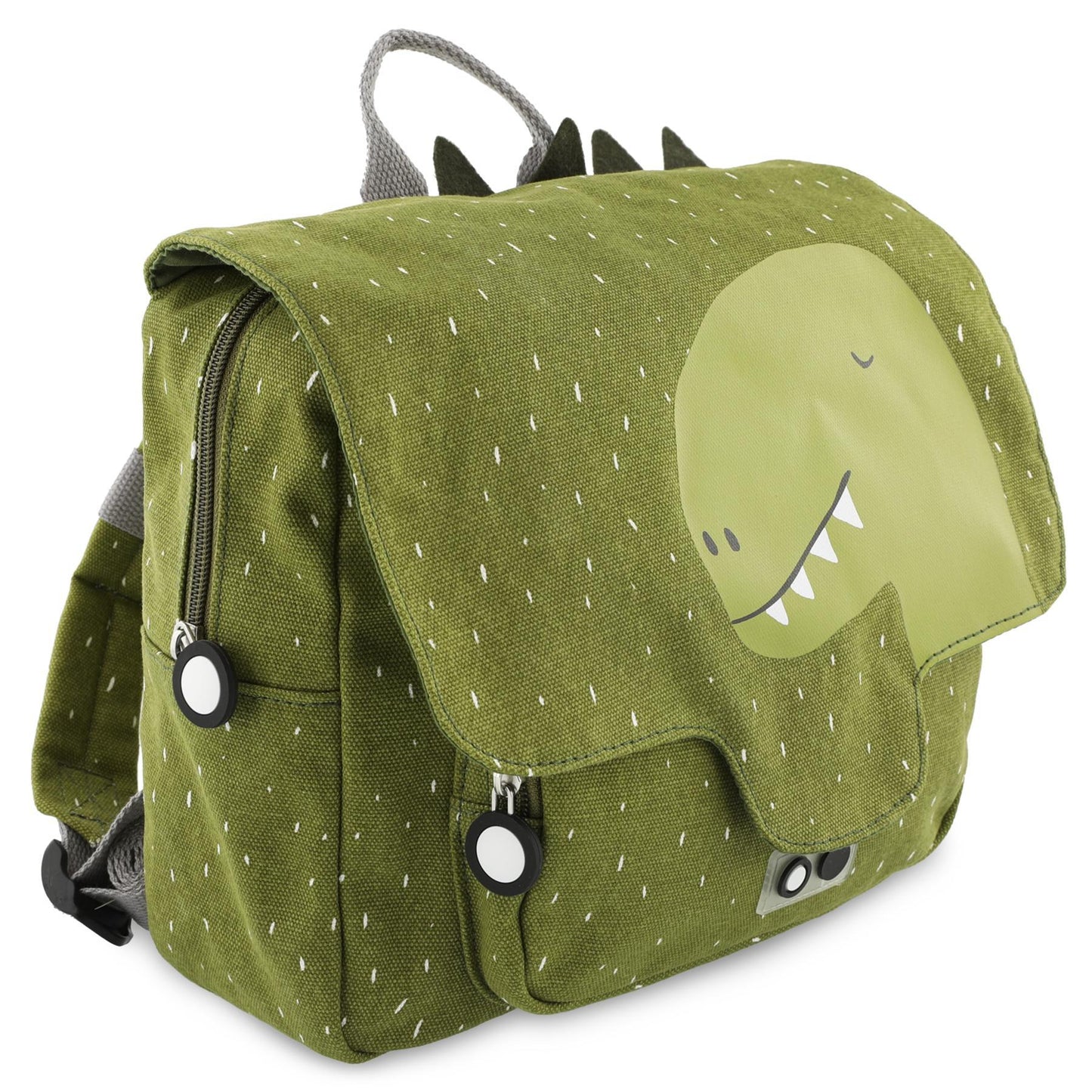 Trixie Mr. Dino Maternelle Backpack with Adjustable Straps | Cotton Exterior & Water-Repellent Coating