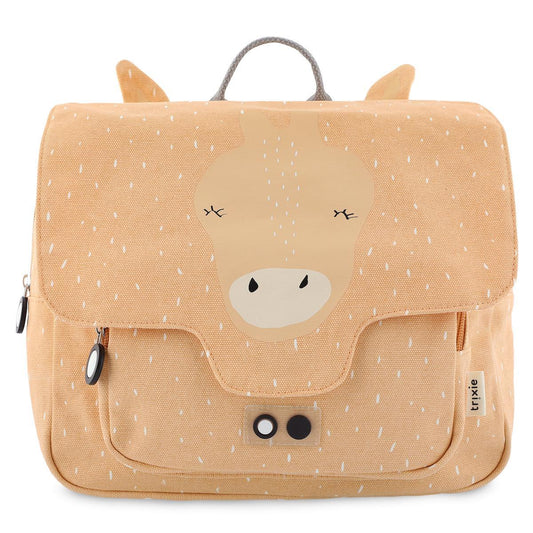 Mrs. Giraffe Kindergarten Backpack by Trixie - Adjustable Straps, Name Tag, Waterproof Coating