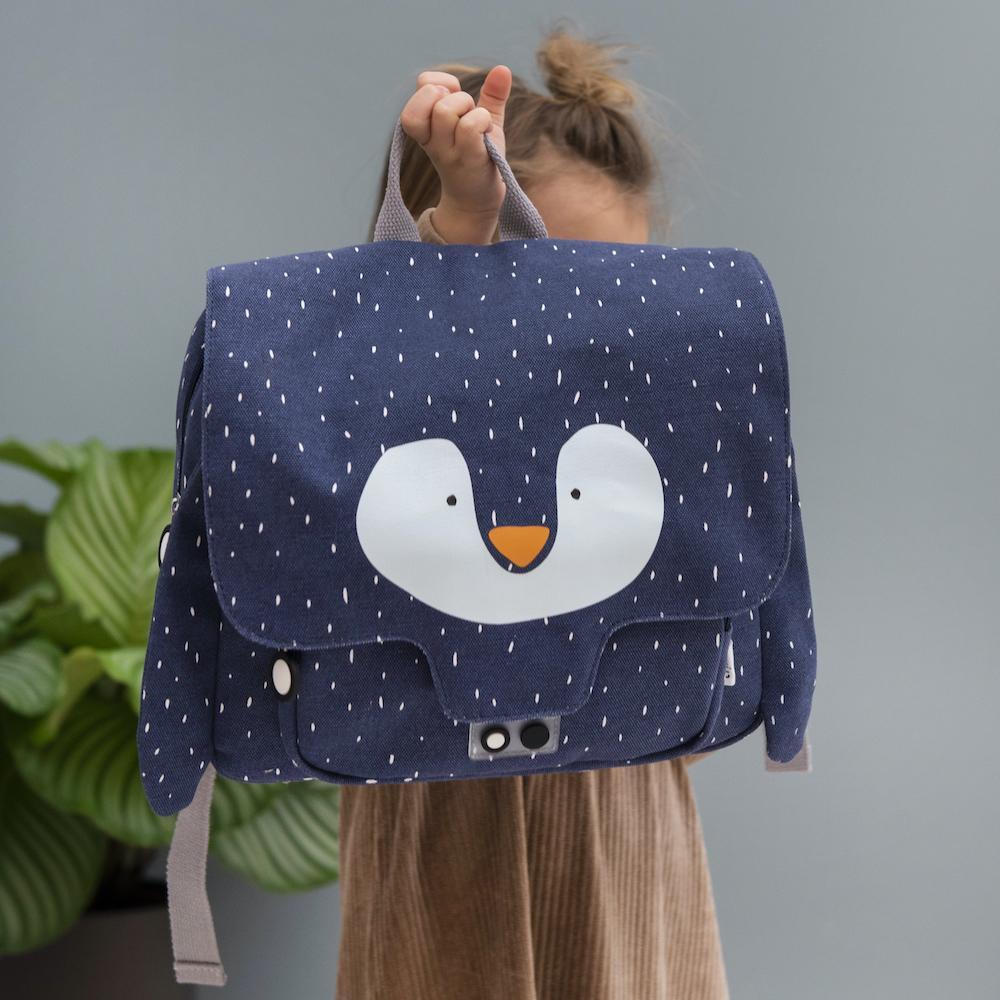 Mr. Penguin Kindergarten Backpack by Trixie - Lightweight, Waterproof, Spacious Interior