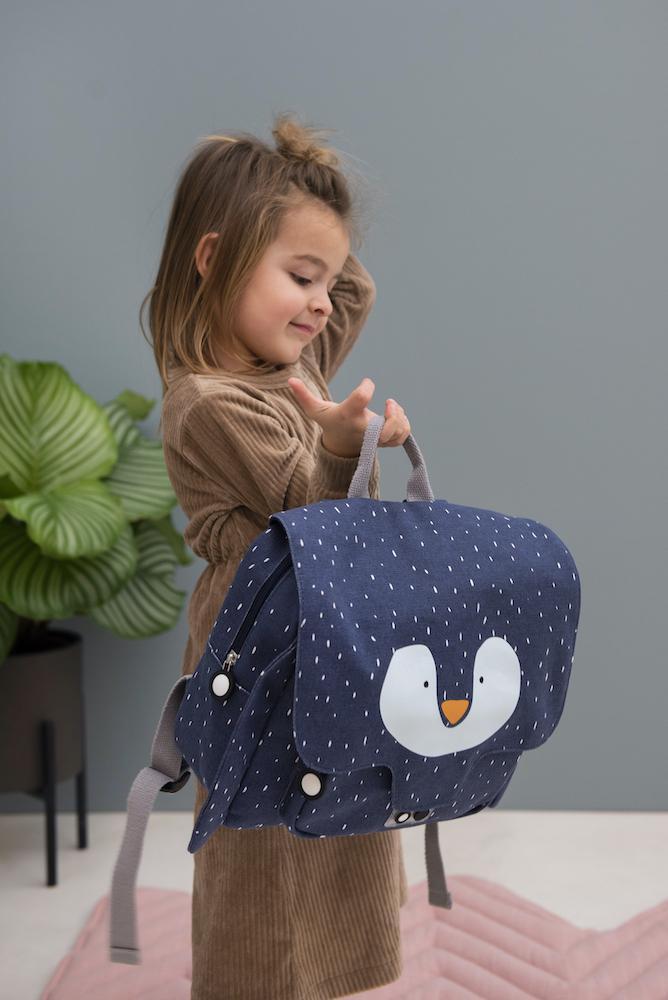 Mr. Penguin Kindergarten Backpack by Trixie - Lightweight, Waterproof, Spacious Interior