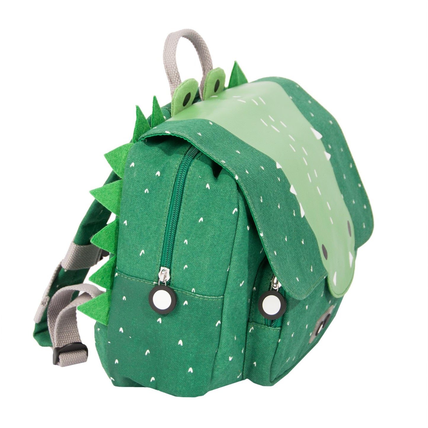 Mr. Crocodile Kindergarten Backpack - Spacious Zippered Compartment, Adjustable Straps, Waterproof Coating - Trixie