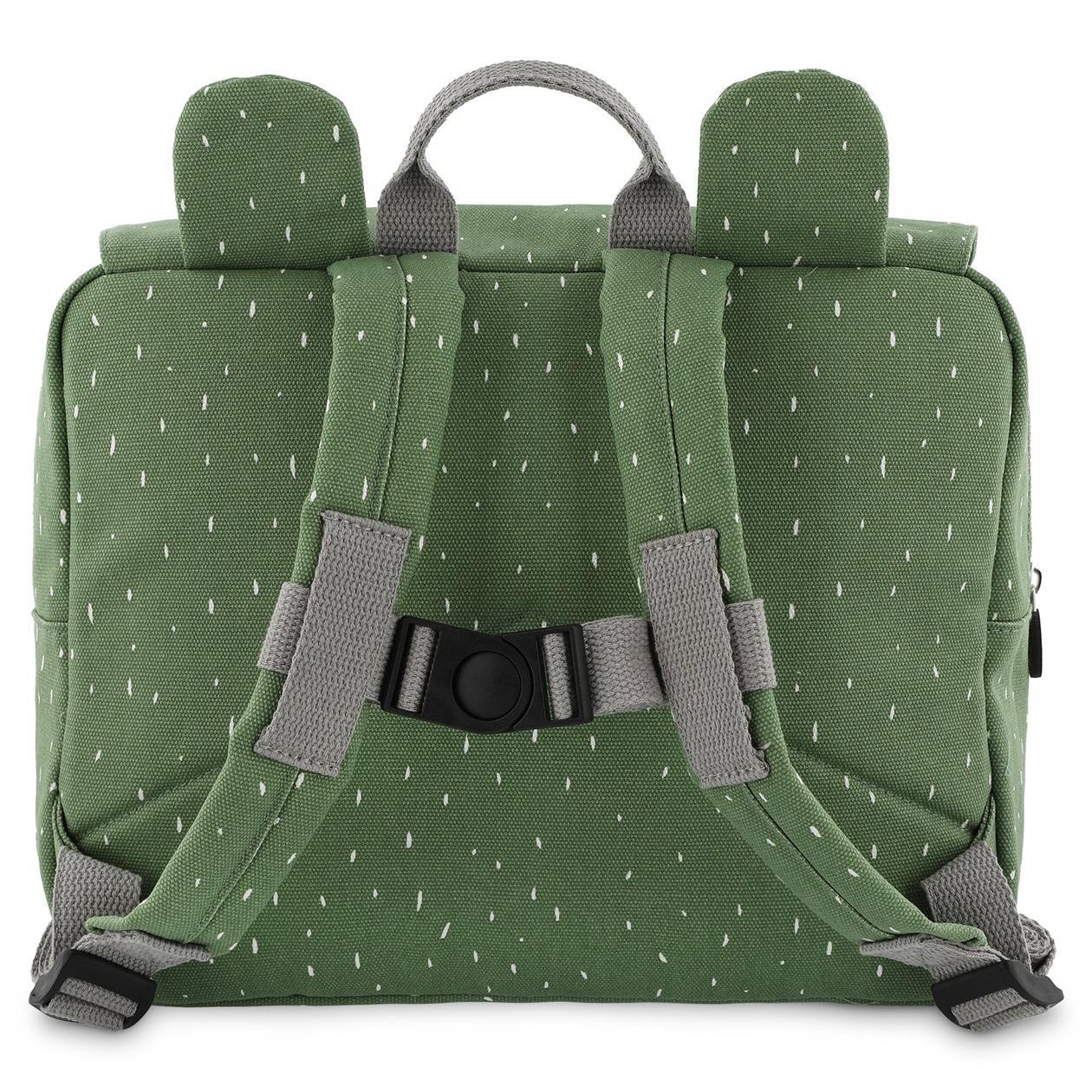 Mr. Frog Kindergarten Backpack by Trixie - Cotton and Recycled Plastic - Deep Colors and Modern Prints - 31.5 x 11.5 x 25.5 cm