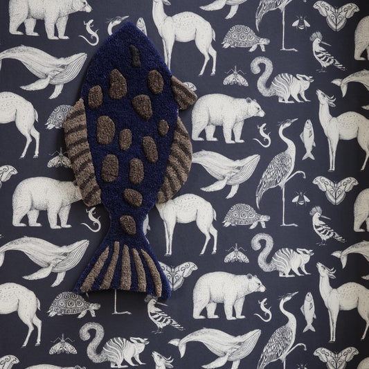 Papier peint Katie Scott - Animaux blue