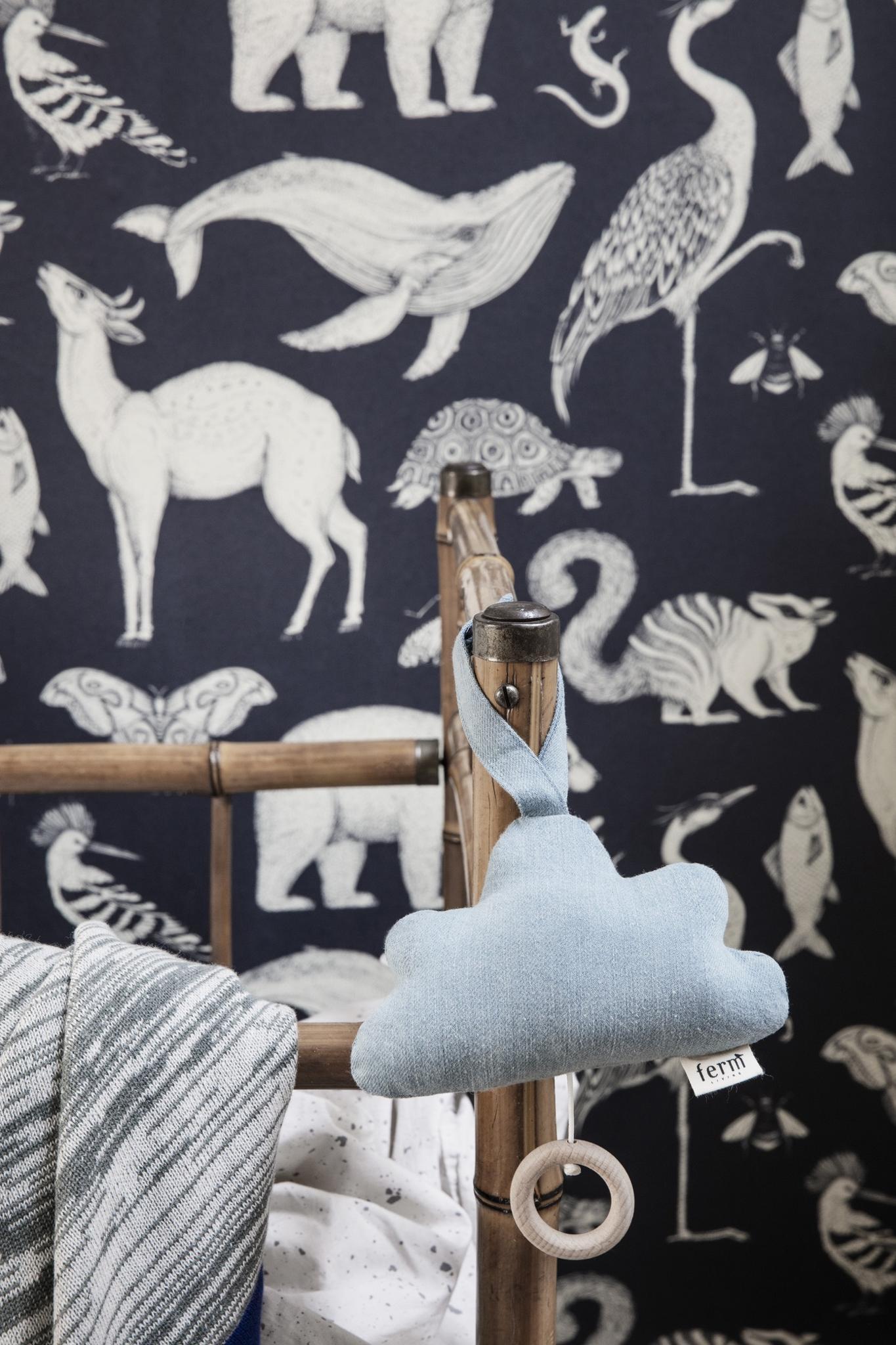 Papier peint Katie Scott - Animaux blue