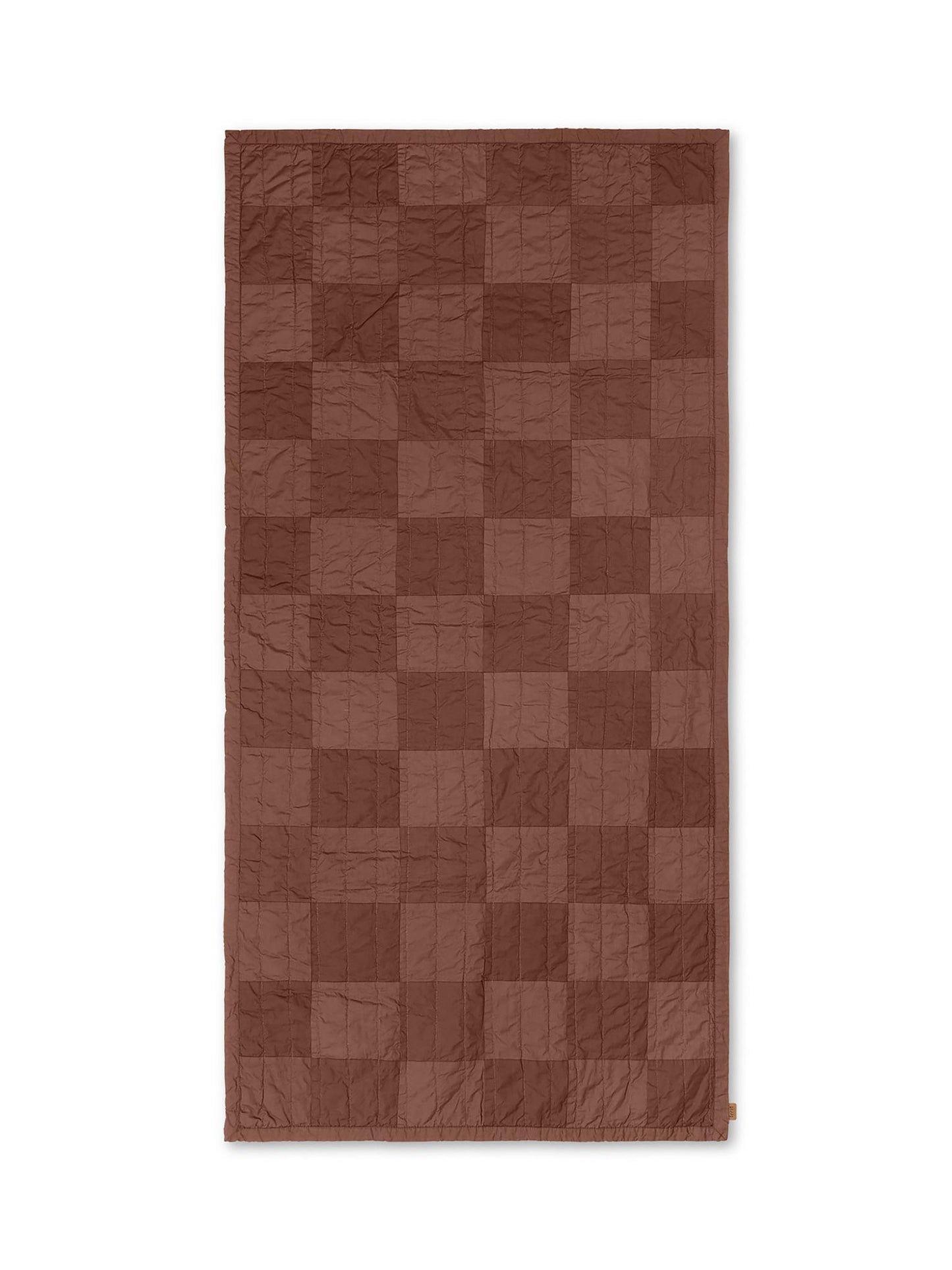 Couverture matelassée Duo - Red Brown Tonal