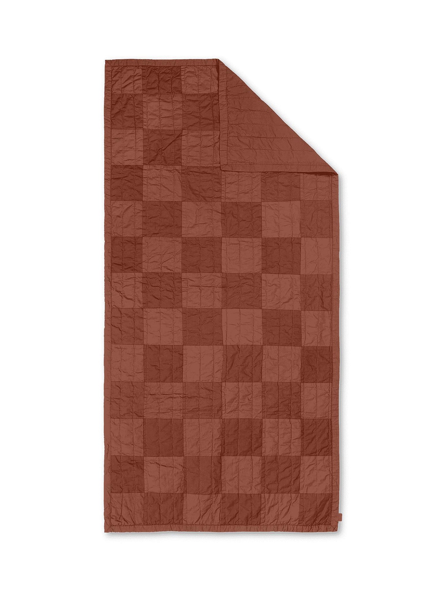 Couverture matelassée Duo - Red Brown Tonal