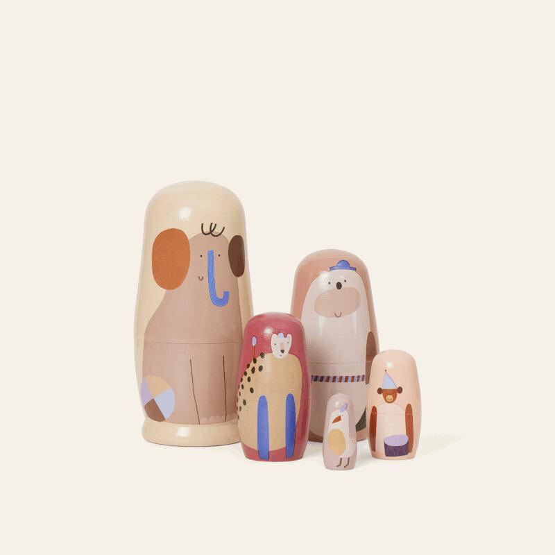 Critter Nesting Dolls - Multi