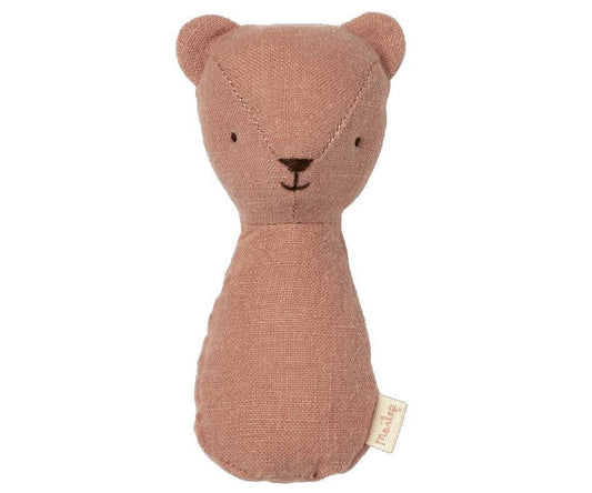 Hochet Teddy - Old rose