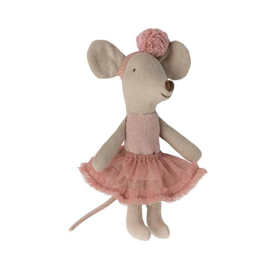 Poupée souris ballerine petite soeur - Rose - Maileg