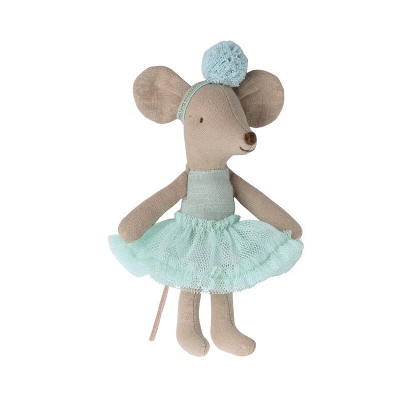 Poupée souris ballerine petite soeur - Menthe claire - Maileg