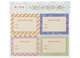 set stickers étiquettes 'freezer labelling'