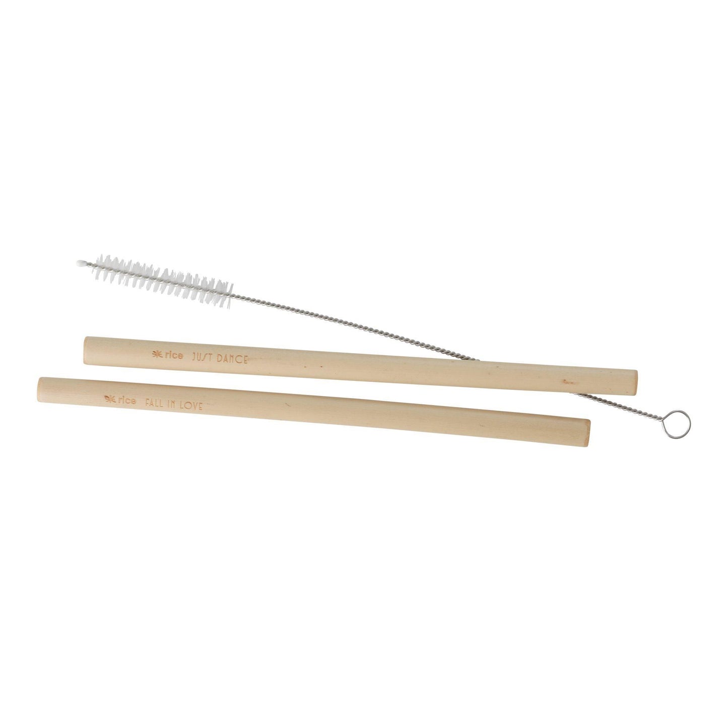 Set de 4 pailles en bambou + brosse