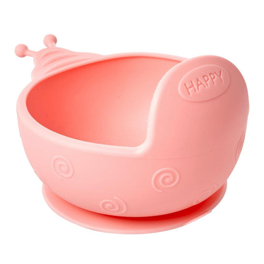 Bol en silicone Escargot - rose