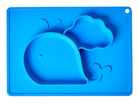 Assiette/set de table silicone - Baleine