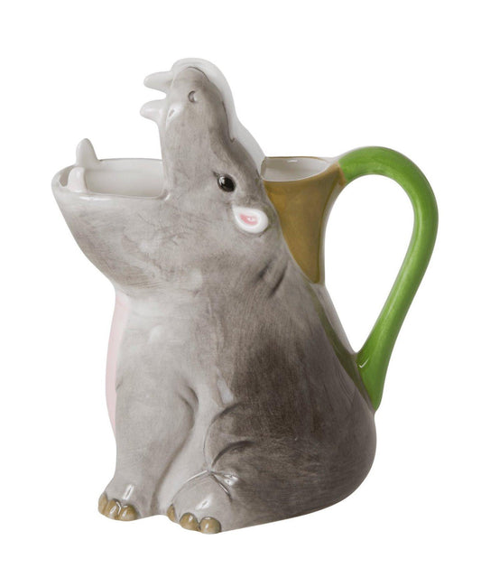 Vase en céramique Hippopotame - Gris